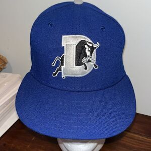 Royal Duke Blue & white MILB new era fitted Bull Durham Bulls baseball cap 7